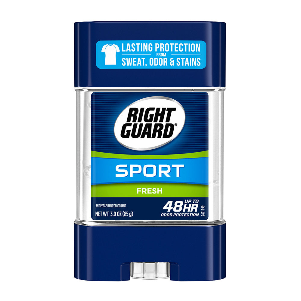 Right Guard Sport Clear Gel Anti Perspirant Deodorant Fresh, 3 Oz